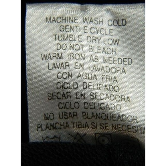 Classics by Palmland Mens Long Sleeve Polo Shirt Size Medium Black Tan & White - Picture 9 of 15